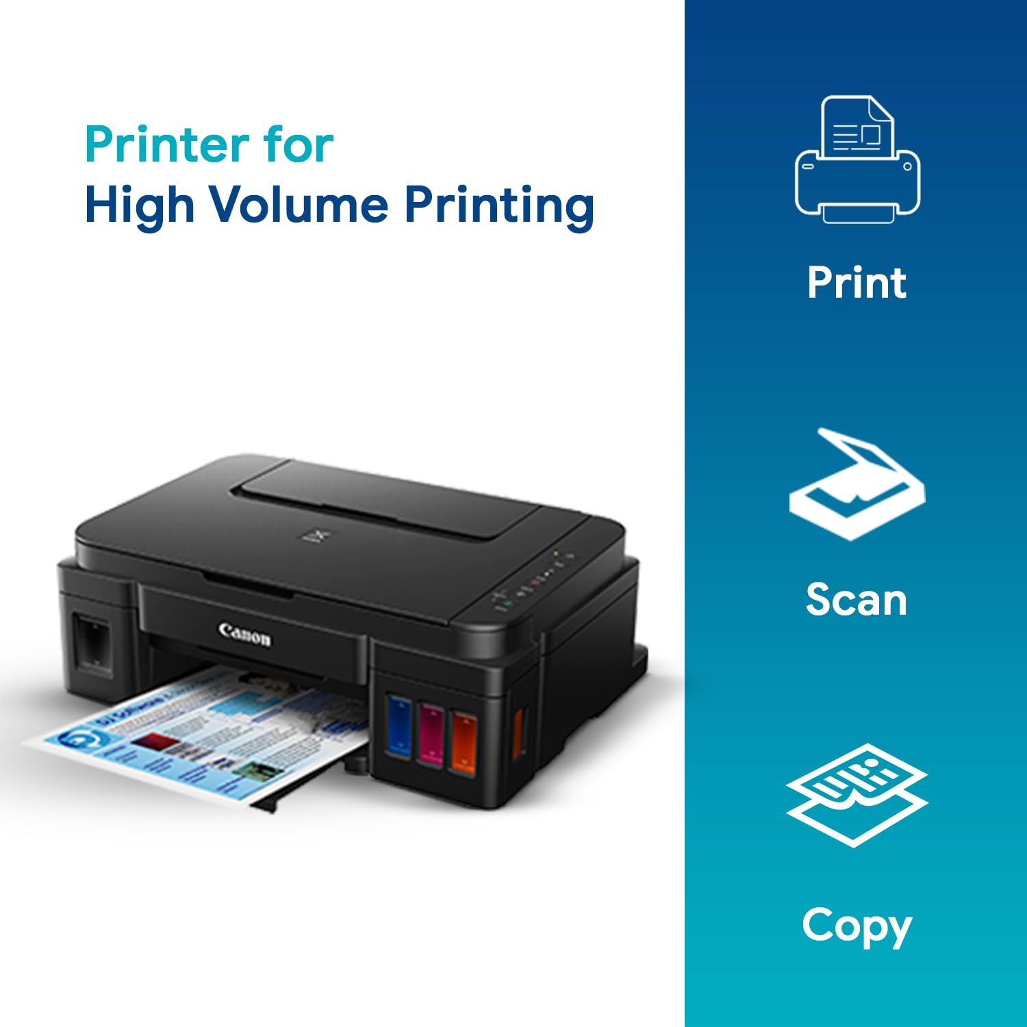 Canon PIXMA G3000 MegaTank All-in-One WiFi Printer